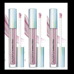 LOT OF 3 Almay Goddess Holographic Lip Gloss - 300 angelic NEW